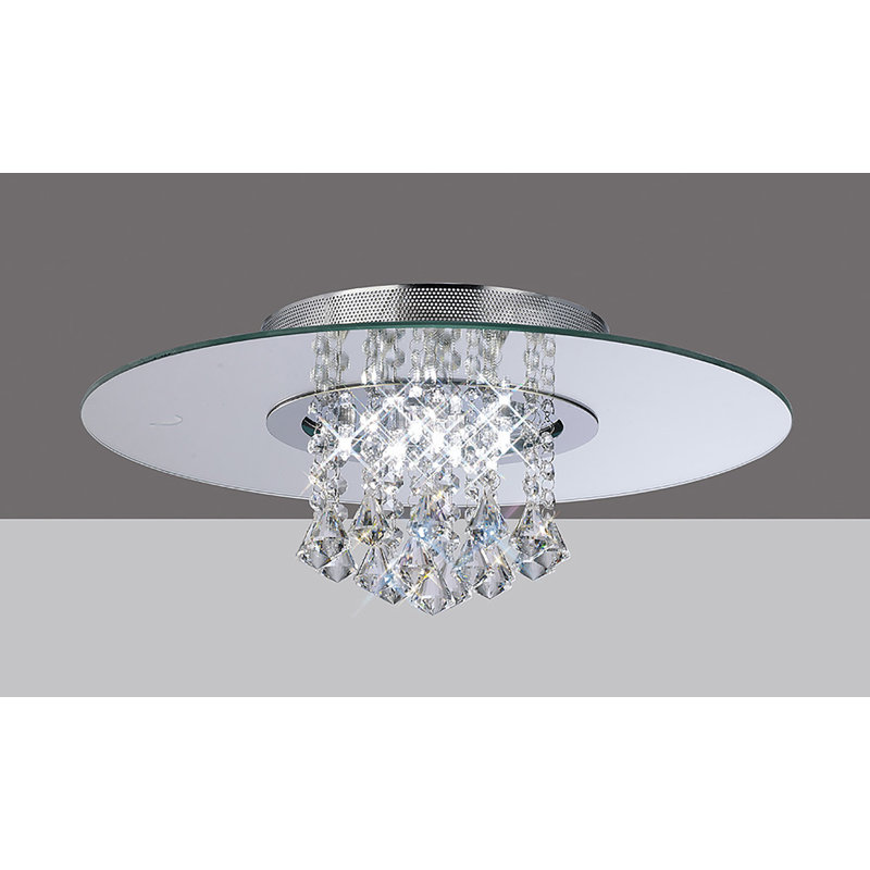 Lopez Flush Mount, 8 Light, Polished Chrome