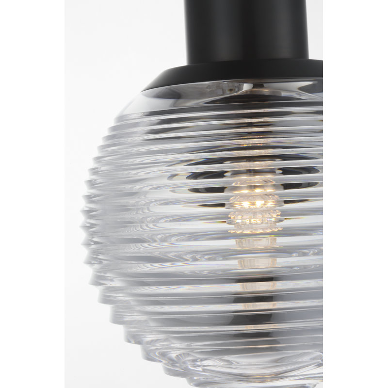 Waterford Circon 5" Mini Pendant with Clear Crystal, Bronze