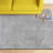 Okan Solid Shag Power Loom Performance Gray Rug-1235591827