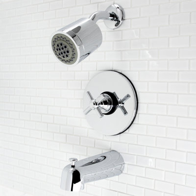 Robinet de baignoire et douche Elinvar avec valve brute