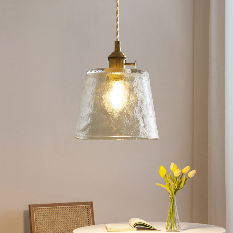 Luminaire suspendu en laiton 1 lumière