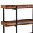 Ohlson Rustic Wood Grain Open-Style 3-Shelf Display Unit
