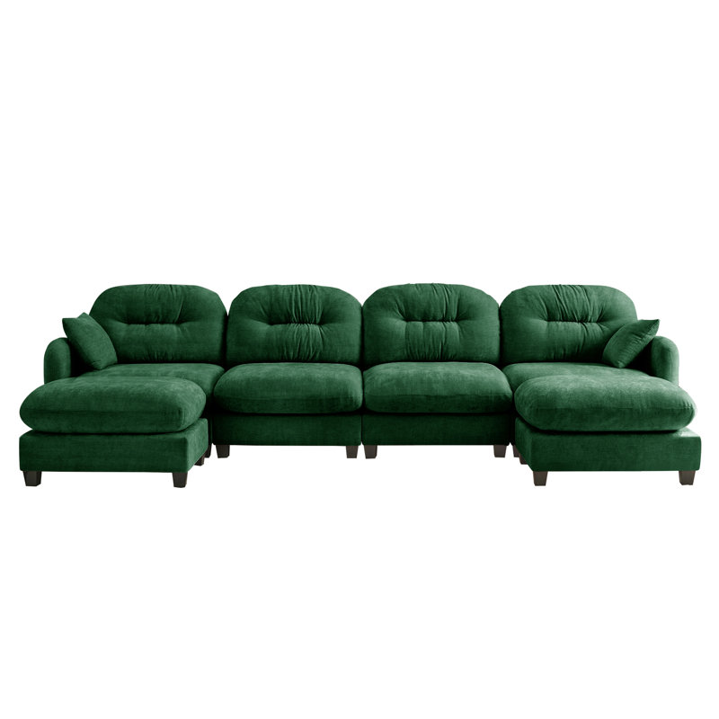 4 canapés modulaires avec chenille, coussin, mousse haute, siège ergonomique et canapé modulaire à usage domestique