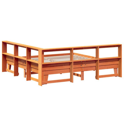 Solid Wood Storage Bed