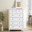 Commode de rangement 6 tiroirs blanc