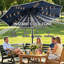 282 cm W X 282 cm D Market Parasol with Crank Lift