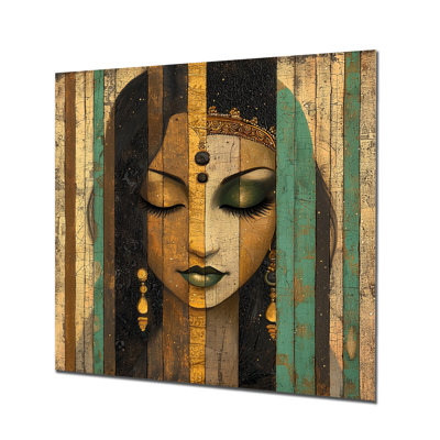 «Jacquay - People», impression sur métal, impression d'art indien