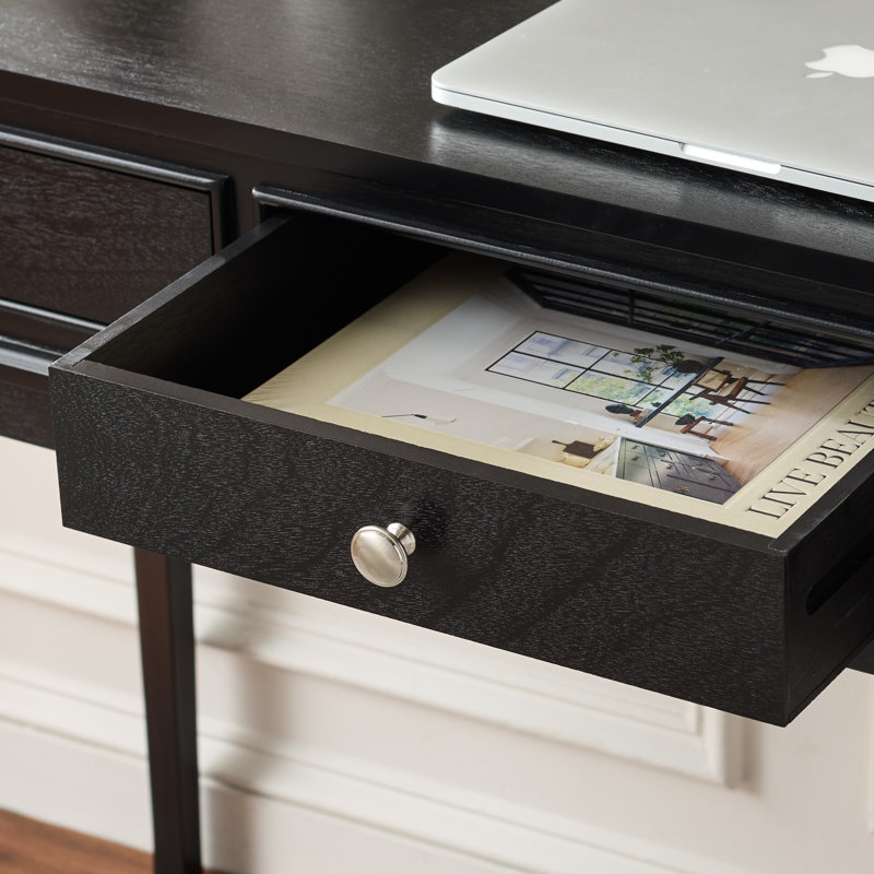 Bureau 3 tiroirs Opal, Black
