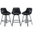 Janayshia Modern Industrial Swivel Upholstered 25.6'' Faux Leather Counter Stool with Metal Frame-1524620433-1484961769