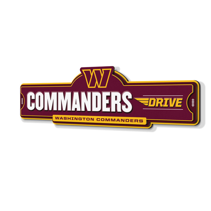 NFL Washington Commanders Street Sign