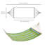 Hamac double de patio Brunk 83 po large lit de hamac extérieur, rayures blanches-26004351-89978562