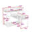 L-Shaped Triple Twin Over Twin Over Twin Metal Bunk Bed With Integrated Ladder