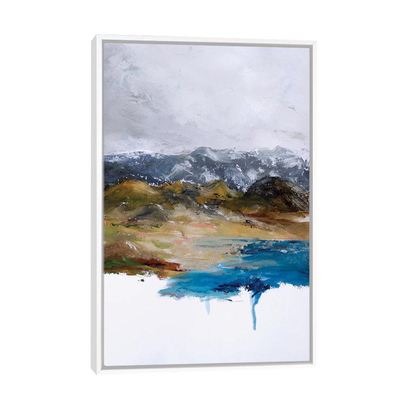 Element by Leigh Viner - Painting on Canvas, 66.04 cm H x 45.72 cm W, White Framed Canvas