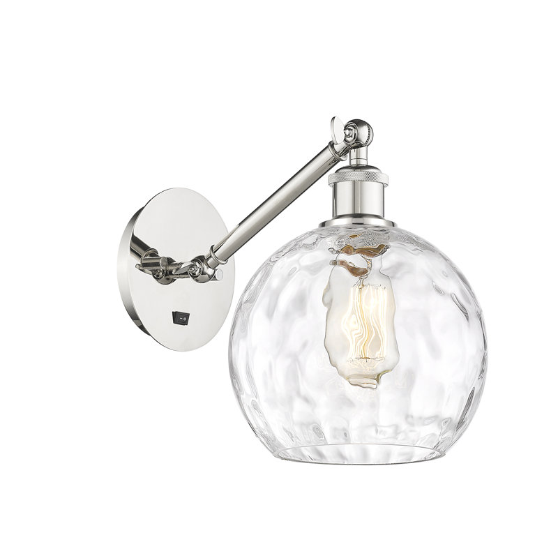 Shauna Armed Sconce, LED, Polished Nickel