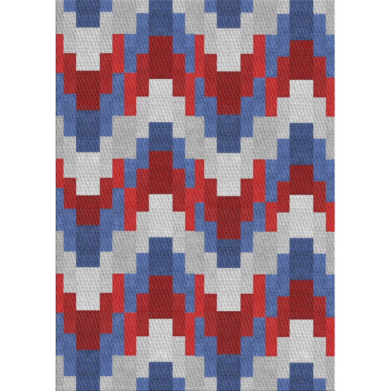 Tapis gris en laine touffeté à la main Bigler