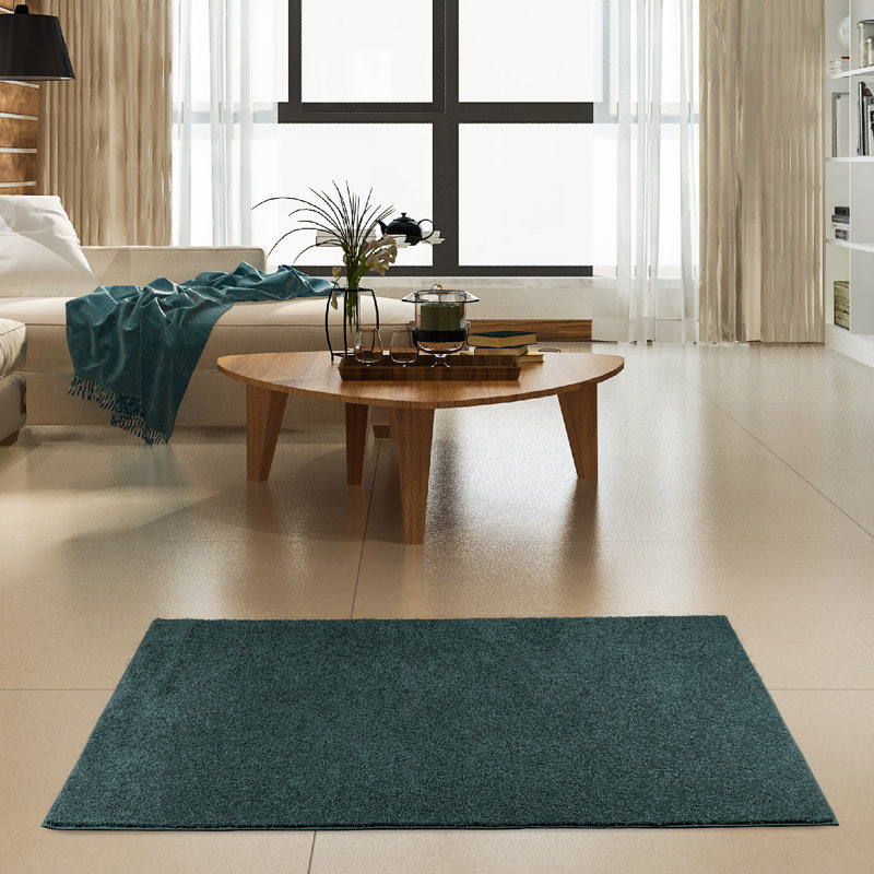 Ensemble de tapis intérieur / extérieur en polyester touffeté à la machine Prannoy, Rectangle 1 pi 6 po x 2 pi 3 po