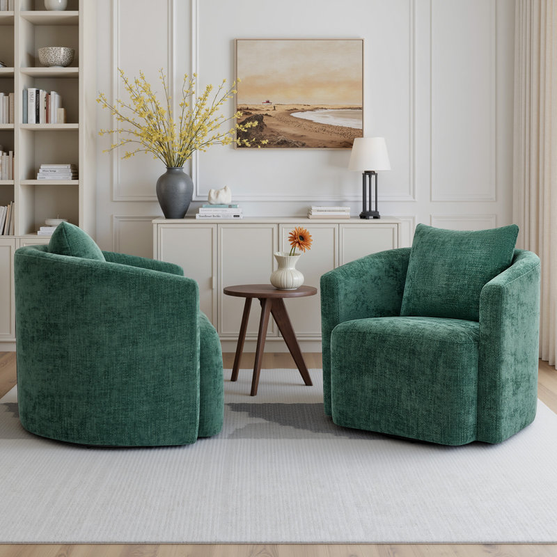 Fauteuil rotatif Modern, Vert