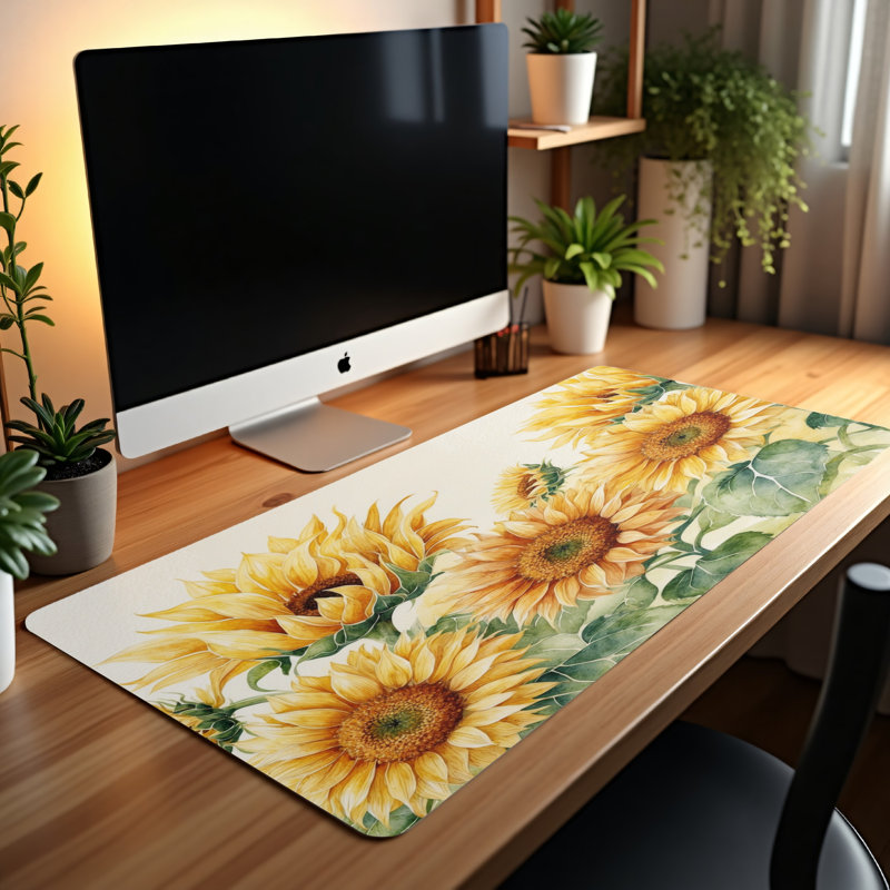 Polyester Desk Pad, 14.4x12.1