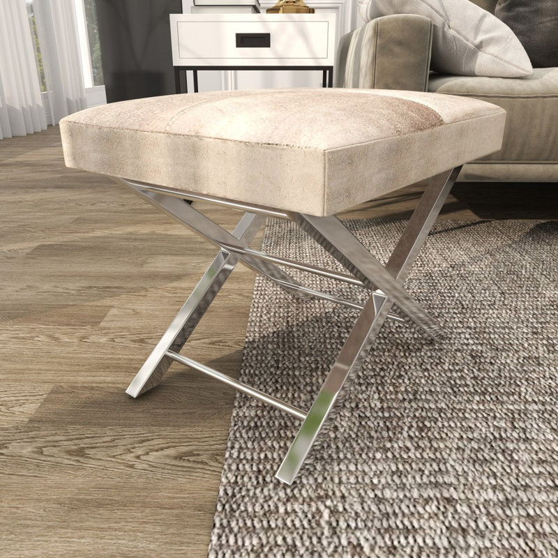 Tabouret de salon en acier inoxydable