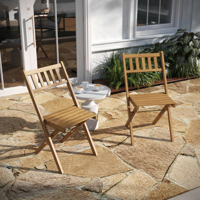 Chaise d'appoint pour l'extérieur Acacia