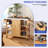Solid Wood Patio Bar Serving Cart-437815034