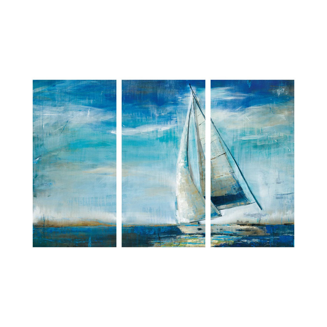 Sail Away von Liz Jardine - Galerie-verpackte Leinwand Giclée