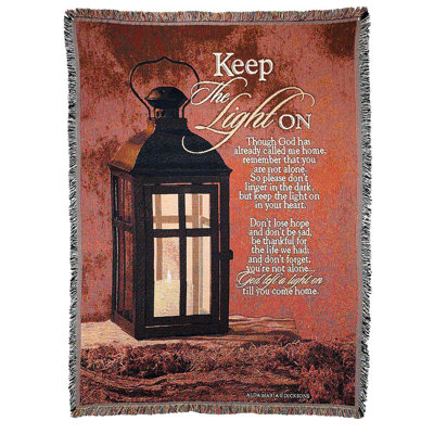 Keep The Light On Cotton Throw
