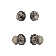 Nostalgic Warehouse Classic Rosette Entry Set with New York Knob