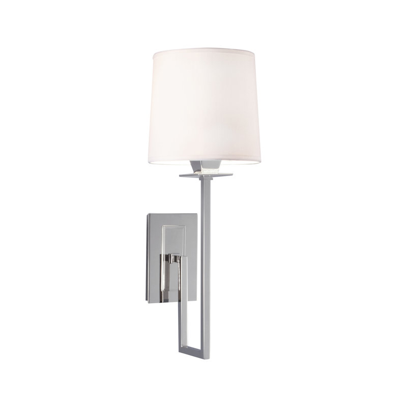 Applique murale 1 lumière de 19,25 po de hauteur Maya - nickel poli, Nickel