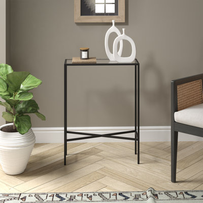 Henley 22'' Glass Top Console Table