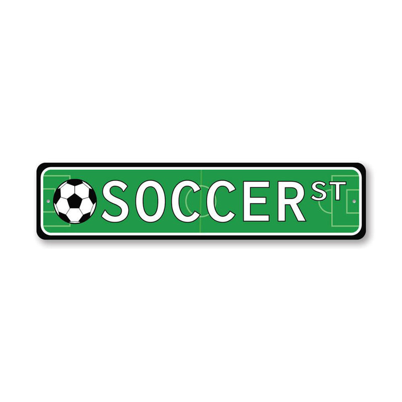 Panneau de soccer en aluminium, H 6 po x l 24 po x P 0,06 po