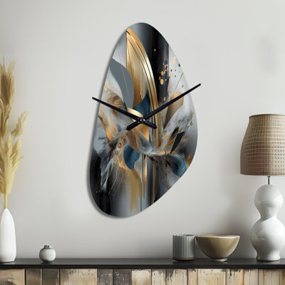 Horloge murale en forme de marbre Soft Soft Abstract II - horloge murale