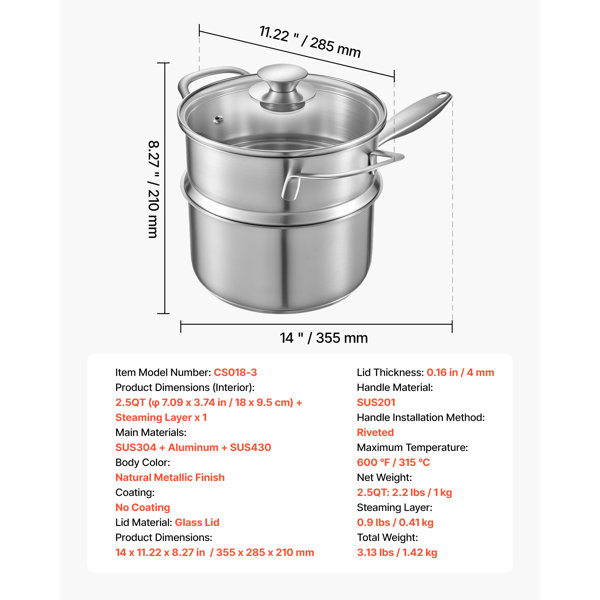 Dimensions du produit