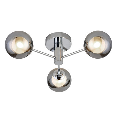 Mordenhill Glass Semi Flush Mount