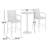 Ariez 2-Person 3-Piece Iron and PE Wicker Patio Dining Set with Extendable Round Table