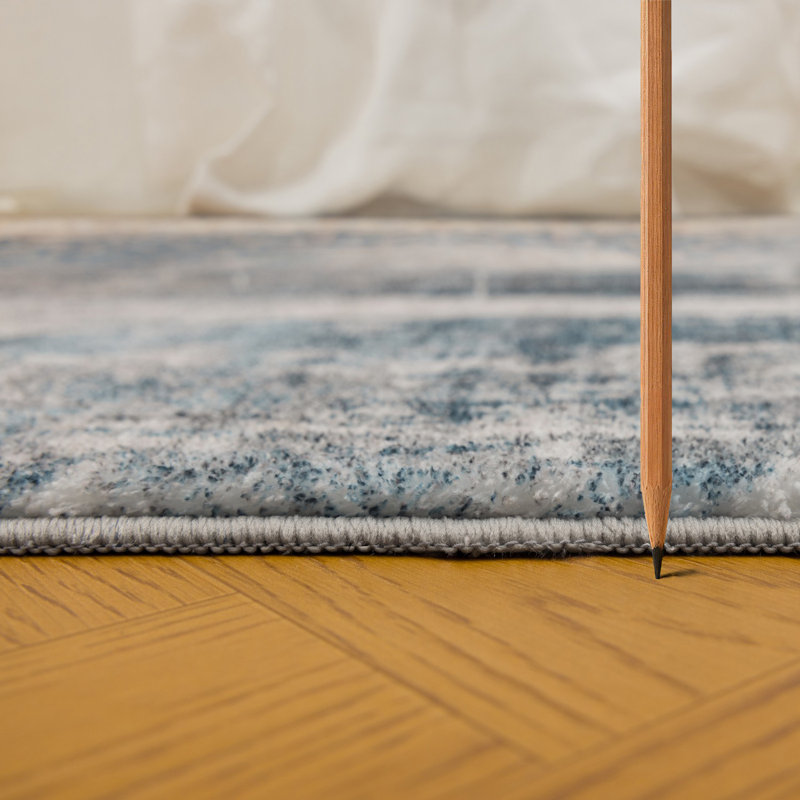 Eakes F334A2A36F834BE1B61993DA50F1CD59 Blue Accent Rug, 24" x 35"