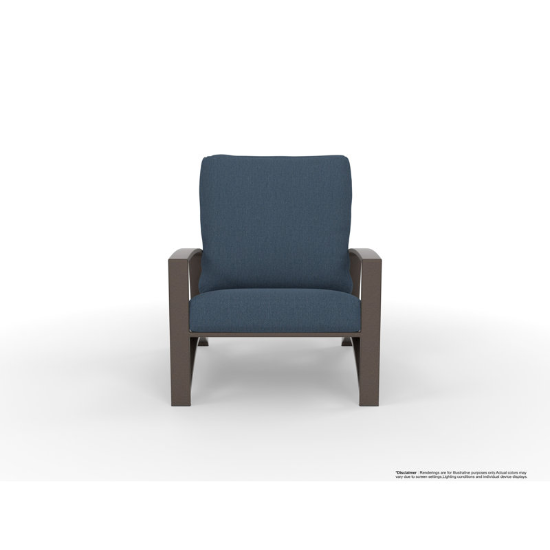 Arc Outdoor Lounge Chair, Cast Lagoon, Copper Creek