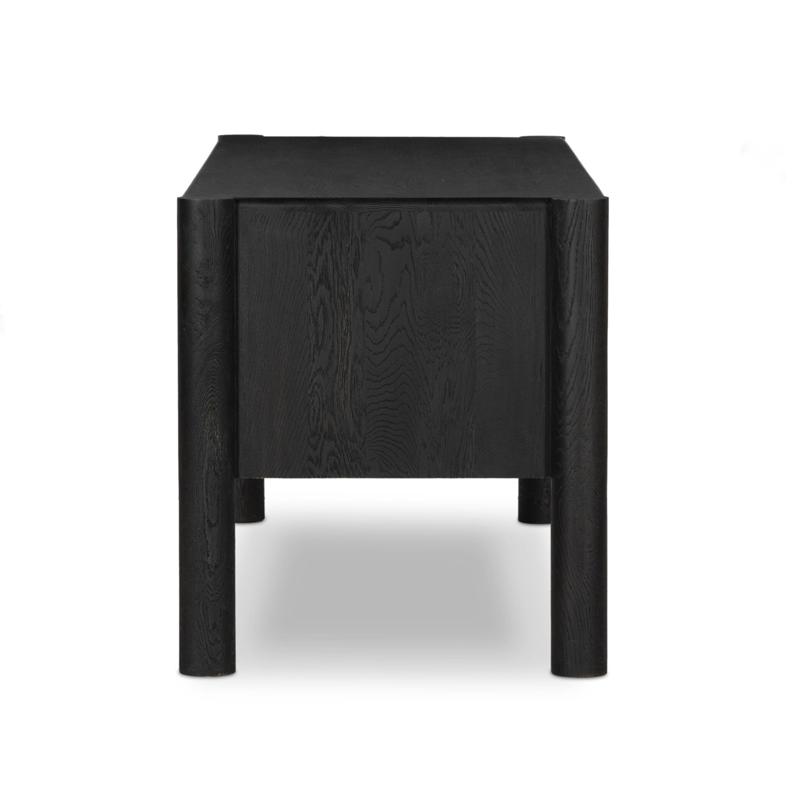 Keishara 71" Oak Writing Desk, Black
