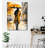 Stylish Decorative Canvas Painting, 19.7 x 27.6 Inches | High-Quality 50% Cotton / 50% Polyester with Digital Printing | Sturdy Wooden Frame (0.8 x 0.8 Inches) | Perfect for Living Room, Bedroom, or Office Decor