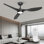 Ventilateur de plafond à DEL 52 po avec télécommande Ulanda