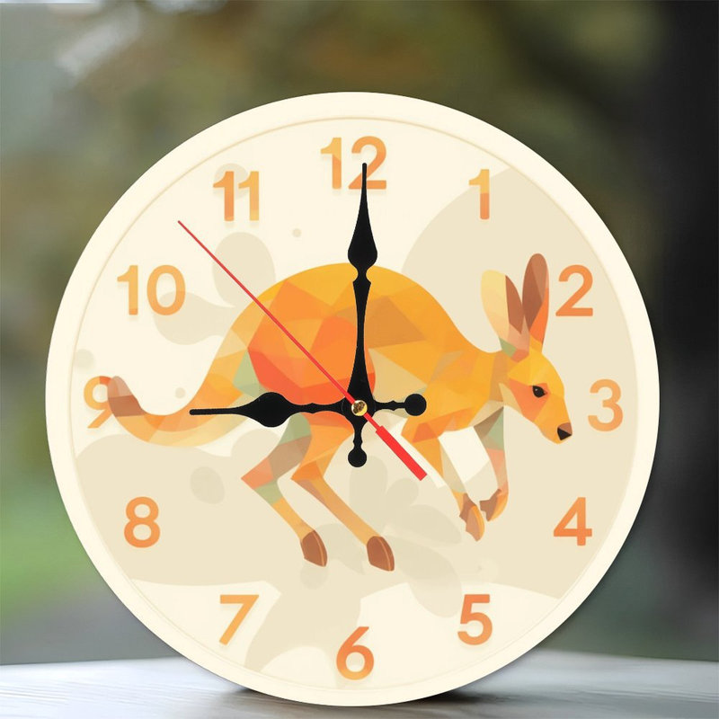 10-Inch Wooden Wall Clock, Silent Movement, Battery Operated (AA Batteries Not Included), Artistic  Decor, Perfect for Home Accents