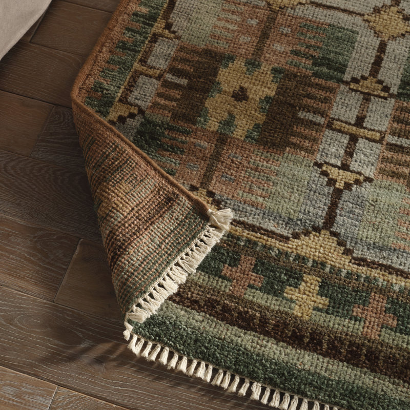 Jaipur Living Romy HAZ02 Handknotted Contemporary Multicolor and Green Area Rug (6'x9'), Rectangle 6' x 9'