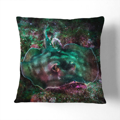 Sting Ray Square Throw Cushion