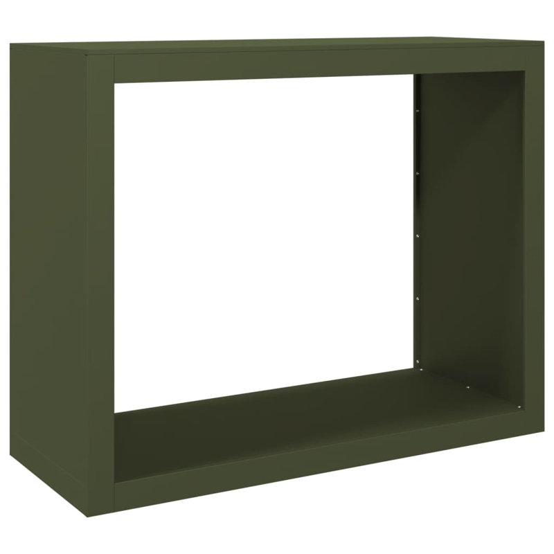 Support à bois de chauffage vidaXL vert 39,4 x 15,7 x 31,5 po, Vert