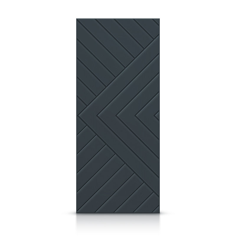 Porte standard à panneaux en bois manufacturé, Gris anthracite, 24 po x 84 po