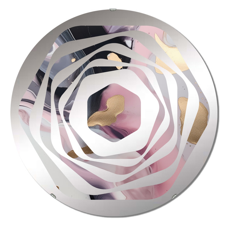 Miroir décoratif Paduka - Amorphe, 23,6 po x 23,6 po