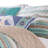 Blue Fabric Reversible Quilt Set-592426331