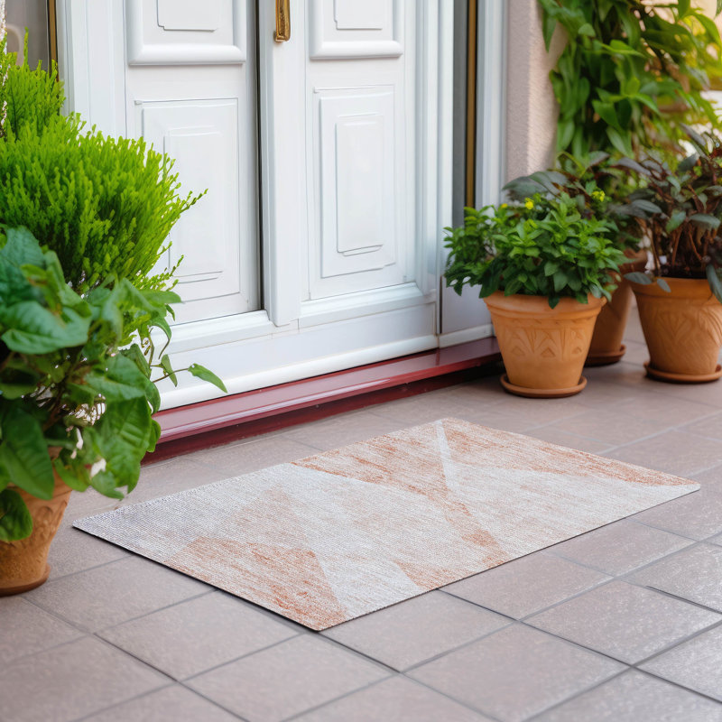  Tapis de porte antidérapant Malchow, Rectangle 1 pi 8 po x 2 pi 6 po