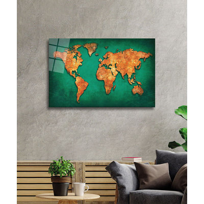 Superbe peinture décorative en verre trempé de 23,6 po x 35,4 po | 100% verre trempé, épaisseur: 0,16 pouce | Parfait pour la décoration intérieure, l'esthétique moderne et l'art mural élégant