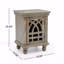 Table de chevet en bois gris antique